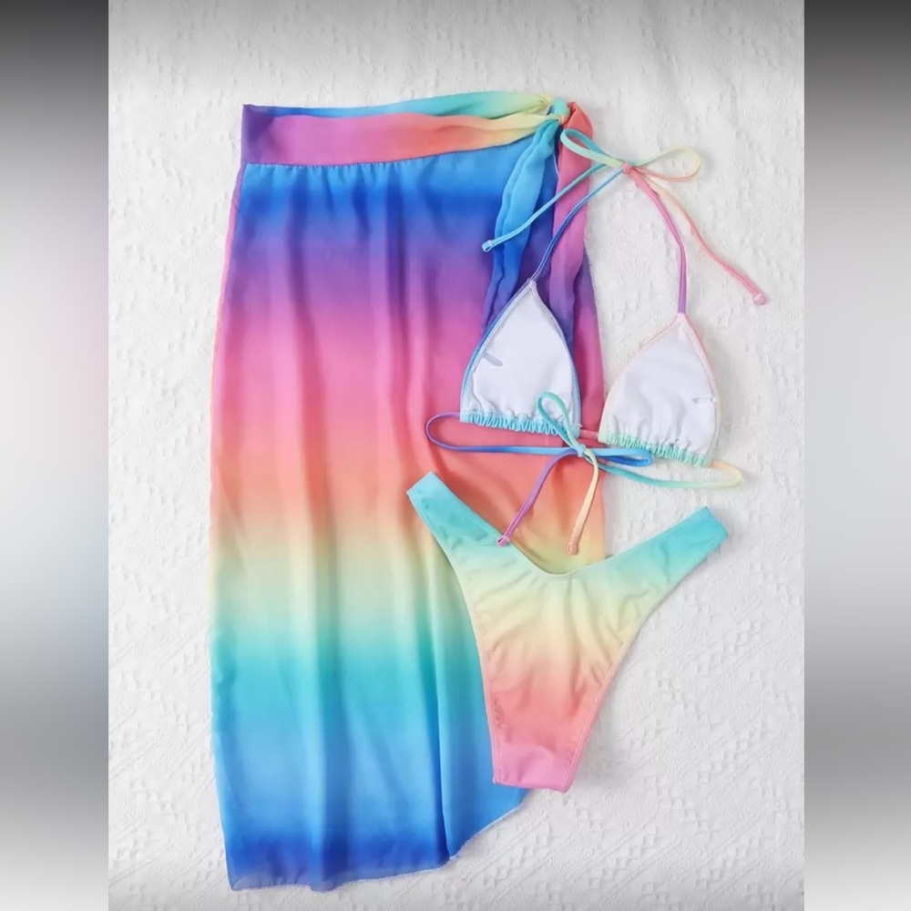 Multicolor Gradient Bikini Set - Picture 2 of 5